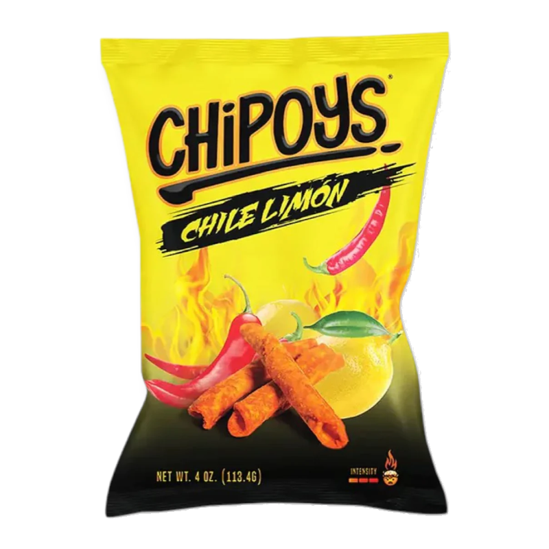 Chipoys Chile Limon Rolled Tortilla Corn Chips (113.46g)