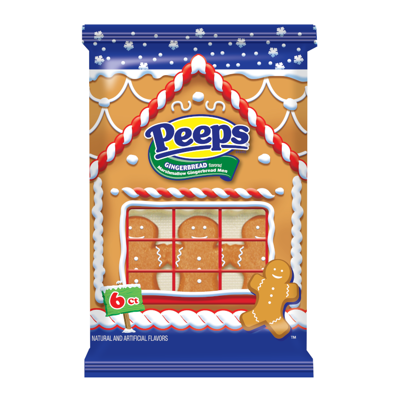 Peeps Marshmallow Gingerbread Man 3 Pack - 1.5oz [Christmas]