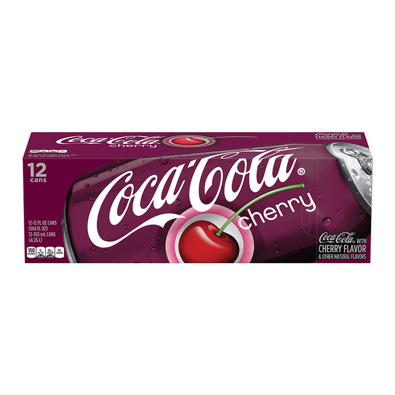 Coca Cola Coke Cherry 12fl.oz (355ml) - 12 Cans - Best before 17th January 2022