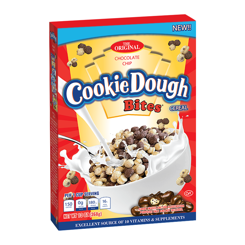 Cookie Dough Bites Chocolate Chip Cereal 13oz (368g) (Cereal) £3.49 - Best before 7th July 2023