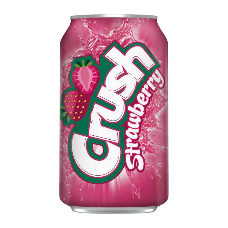 Crush Strawberry Soda - 12oz (355ml)