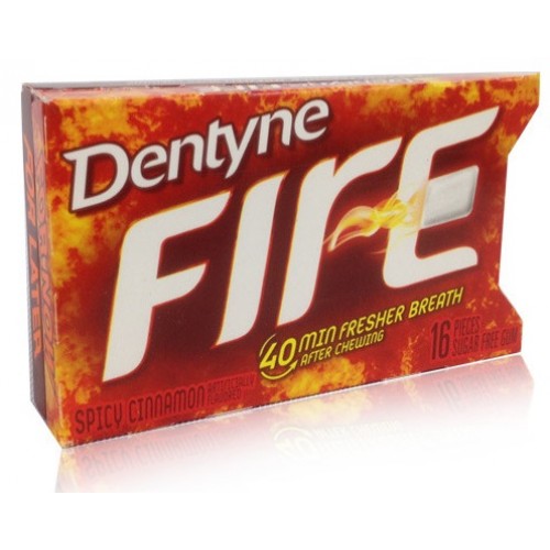 Dentyne Fire Split 2 Fire Cinnamon 16 pc