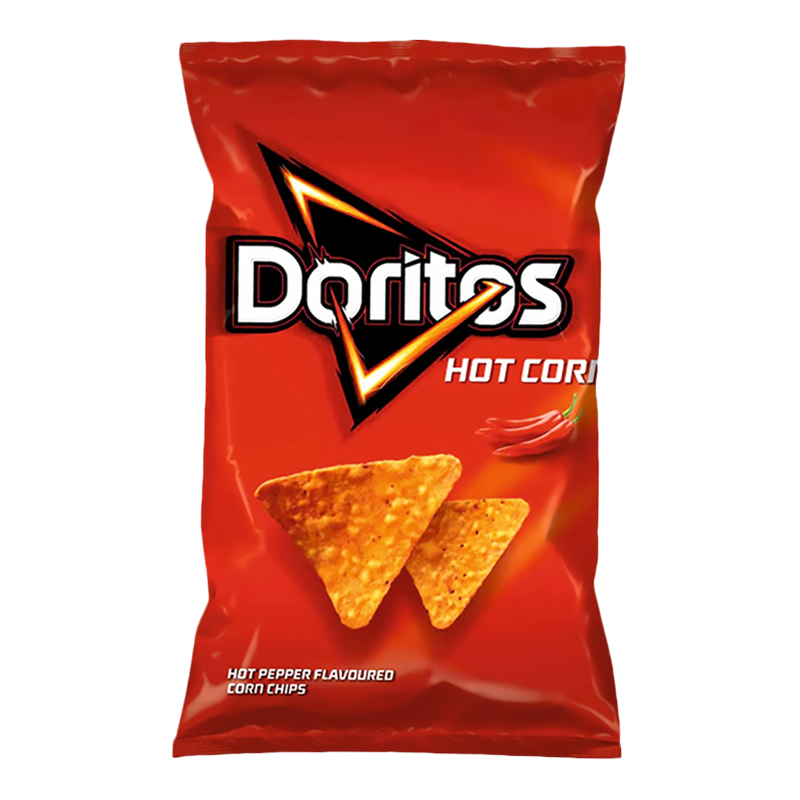 Doritos Hot Corn Chips - 100g - Best before 22nd August 2022