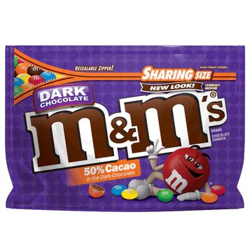 M&M's Dark Chocolate  XL Sharing Pouch 9.6oz