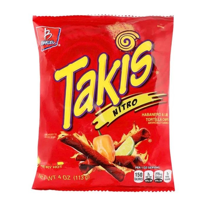 Takis Nitro 113.4g - Medium Bag (Red bag) - Best before 30th June 2022