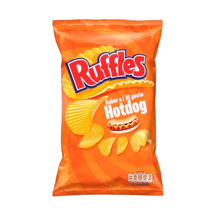 Ruffles Hot Dog Flavour Crisps 130g