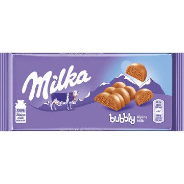 Milka Bubbly Alpine Milk Chocolate-  90G
