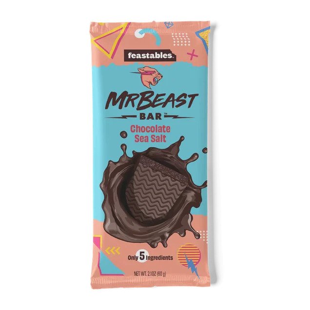 Mr Beast Chocolate Sea Salt Bar  (60g) - New
