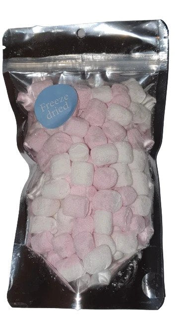 Freeze Dried Pink And White Mini Marshmallows