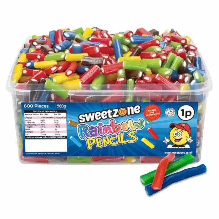 Sweetzone Rainbow Pencils Tub