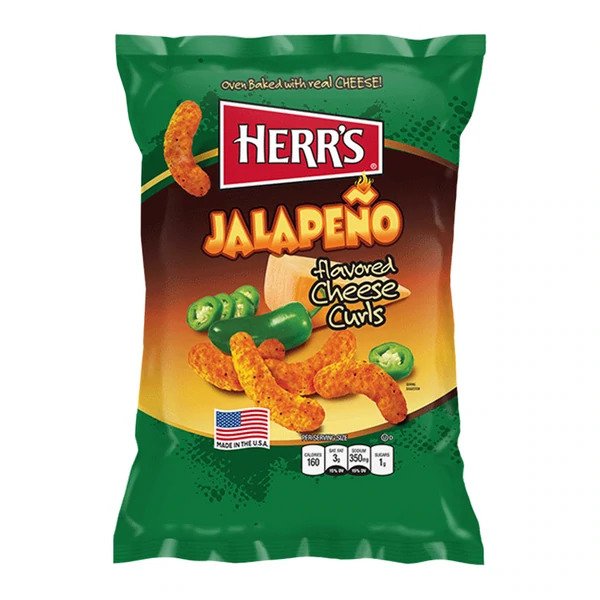 Herrs Jalapeno Cheese Curls 28g - Small Bag