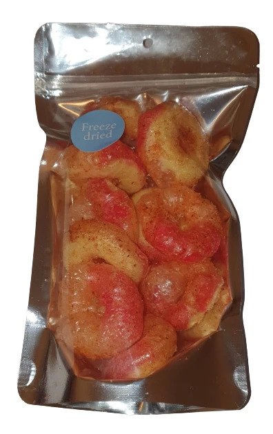 Taffy Town Chamoy Peach Rings Freeze Dried - 30g-  (Chamoy)