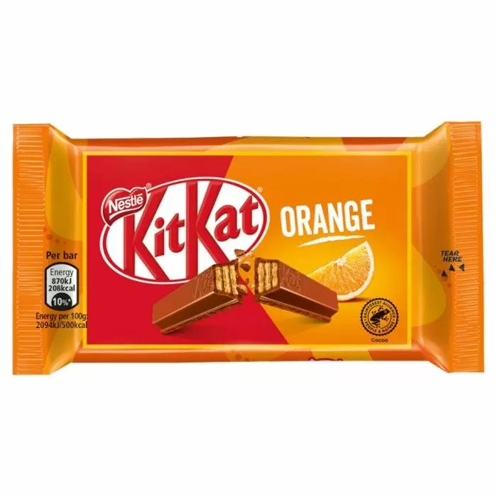 Kit Kat 4 Finger Orange Chocolate Bar 41.5g