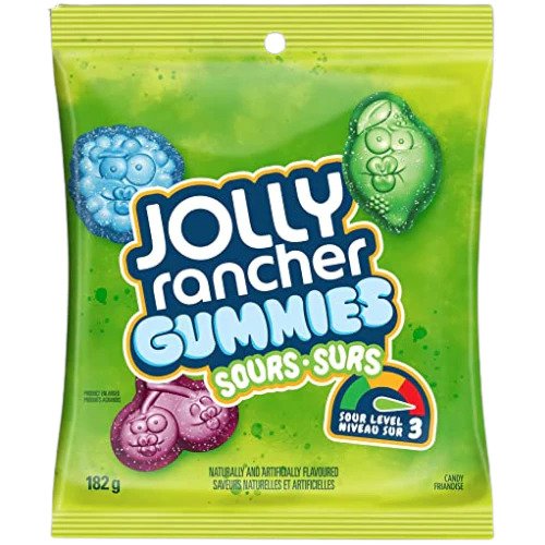 Jolly Rancher Gummies Sours Original BAG - 182G