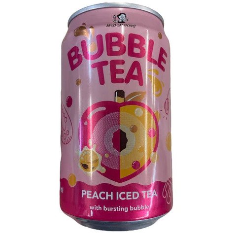 Madam Hong Peach Ice Tea with Bursting Bubble 320ml