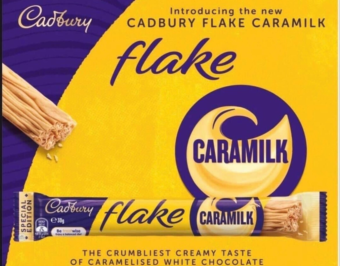 Cadbury Flake Caramilk Chocolate Bar (30g) - New