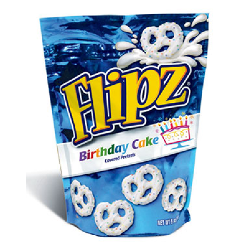 Flipz Birthday Cake Covered Pretzels 5oz (141g) - New Birthday