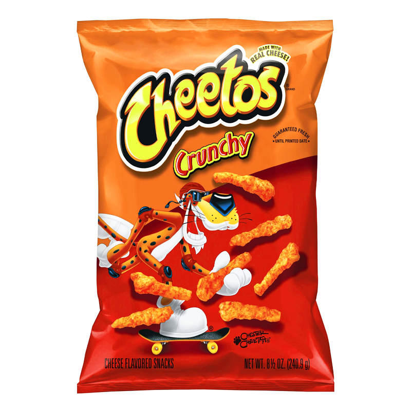 Frito Lay Cheetos Crunchy Original - large bag 226g - Date June 2023