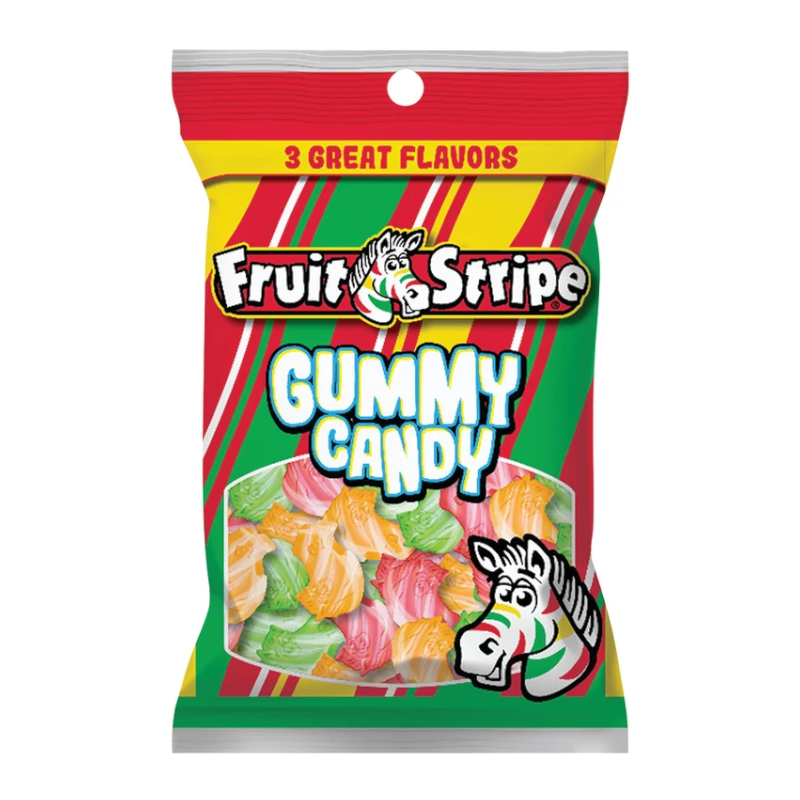 Fruit Stripe Gummy Candy - 3.25oz (92g)