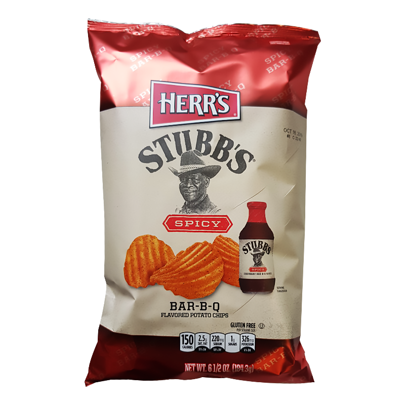 Herr's Stubb's Spicy Bar-B-Q Potato Chips - 6.5oz (184.3g)