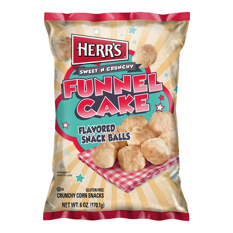 Herr's Sweet 'N Crunchy Funnel Cake Flavoured Cake Balls - 6oz (170.1g)