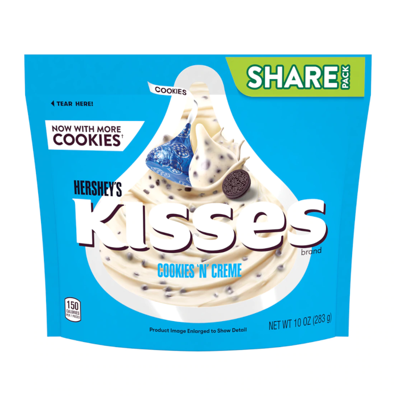 Hershey's Kisses Cookies & Creme - 10oz (284g)