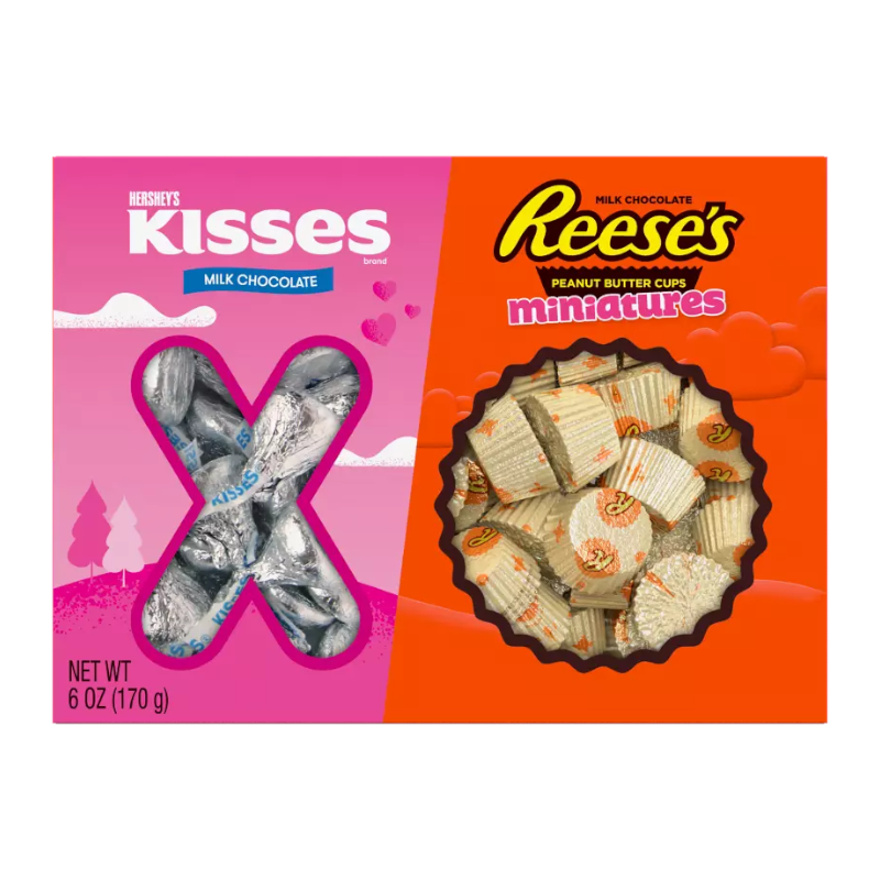 Hershey's Kisses & Reese's Miniatures XOXO Gift Box - 6oz (170g)