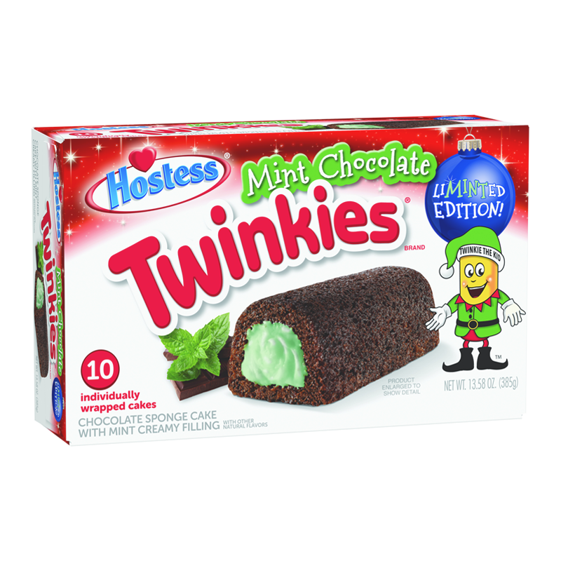 Hostess Mint Chocolate Twinkies 10-Pack - 13.58oz (385g) [Christmas]