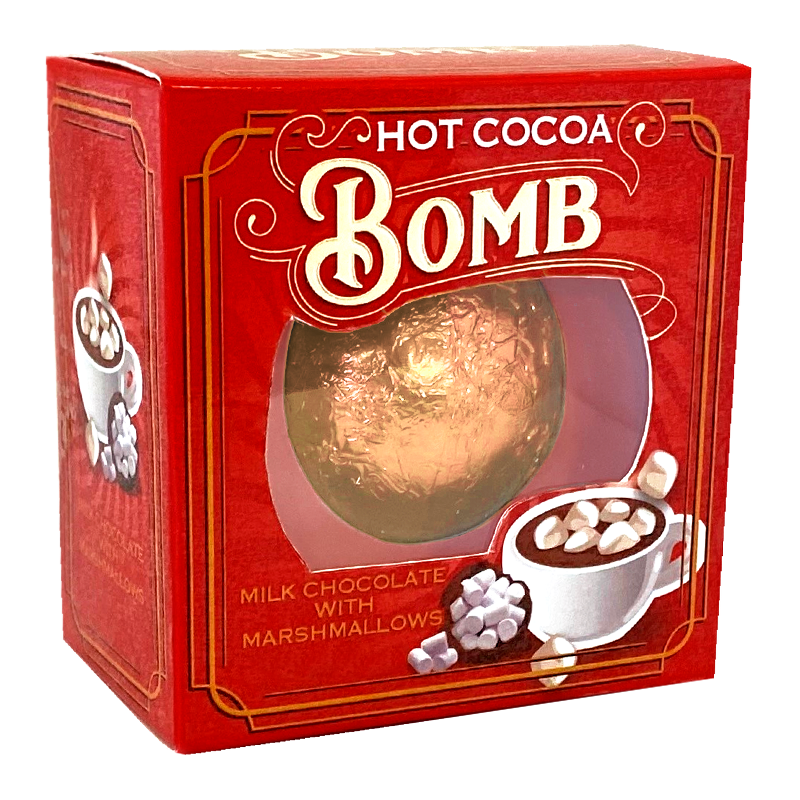 Hot Cocoa Bomb Milk Chocolate With Marshmallows - 24g (Christmas)