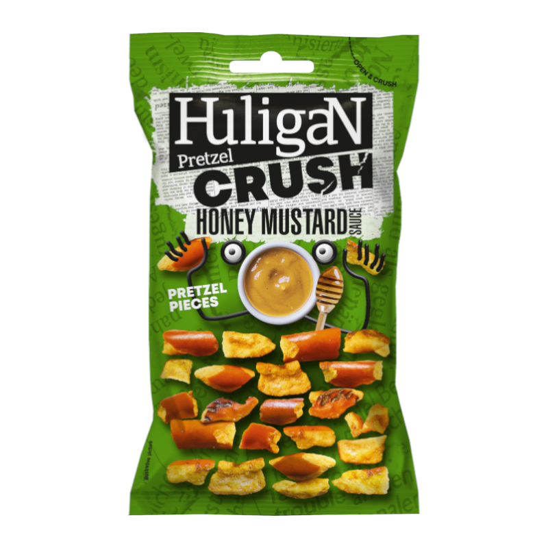 HuligaN Pretzel Pieces Honey Mustard Flavour - 65g