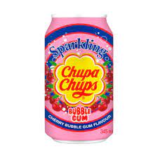 Chupa Chups Cherry Bubblegum Flavour Soda 345ml