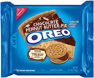 Oreo Chocolate Peanut Butter Pie Sandwich Cookies, 12.2oz (345g) - Best before 7th June 2022