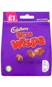 Cadbury Bitsa Wispa Milk Chocolate Bag 95g £1.25 PMP