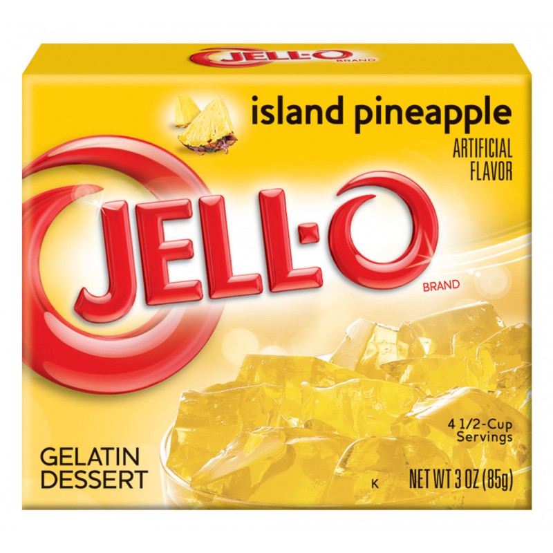 Jell-O - Island Pineapple Gelatin Dessert - 3oz (85g)