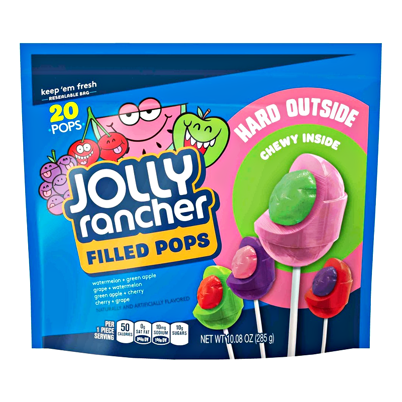 Jolly Rancher - Filled Lollipop Assortment - 10.08oz (285g)