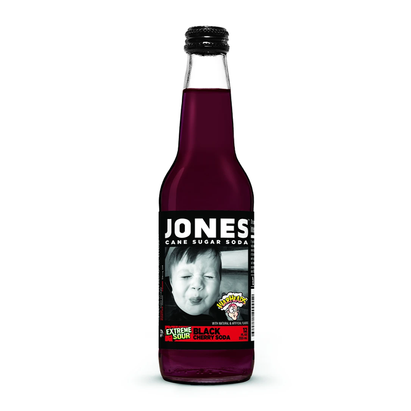 Jones Soda - Warheads Black Cherry - 12fl.oz (355ml)