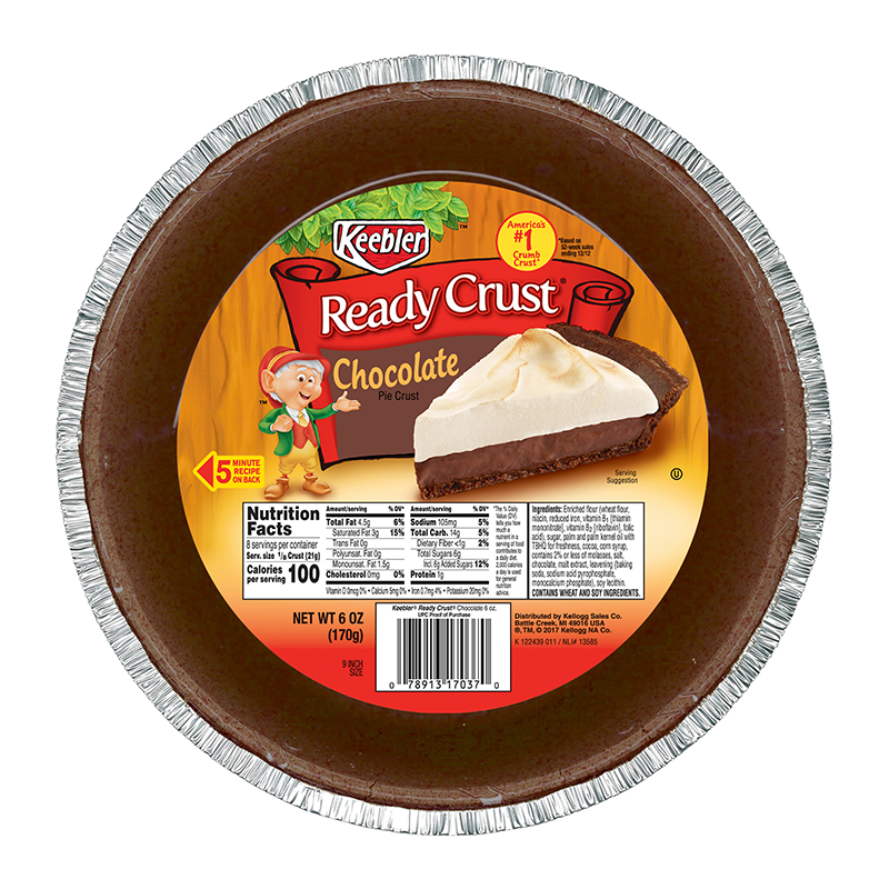 Keebler Ready Crust 9 Inch Chocolate Pie Crust  - 6oz (170g)