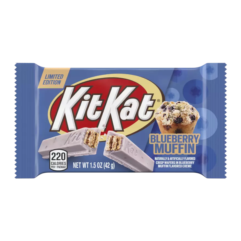 Kit Kat Limited Edition Blueberry Muffin - 1.5oz (42g) - Best before 30th May 2023