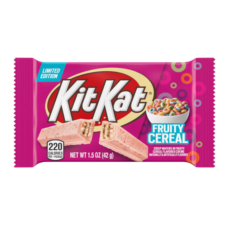 Kit Kat Limited Edition Fruity Cereal - 1.5oz (42g) - Best before July 2022