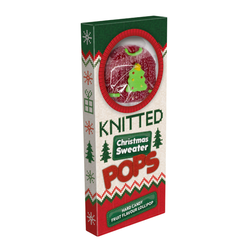 Knitted Christmas Sweater Lollipops - 60g