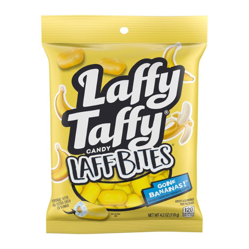 Laffy Taffy Banana Laff Bites Bags 4.2oz (119g)
