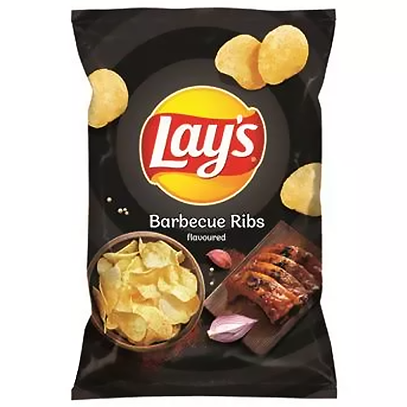 Lay's Barbecue Ribs Flavoured Potato Crisps (140g) - Best before November 2023