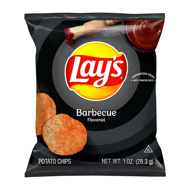 Lay's Barbecue Potato Chips 1oz (28.3g) - small bag