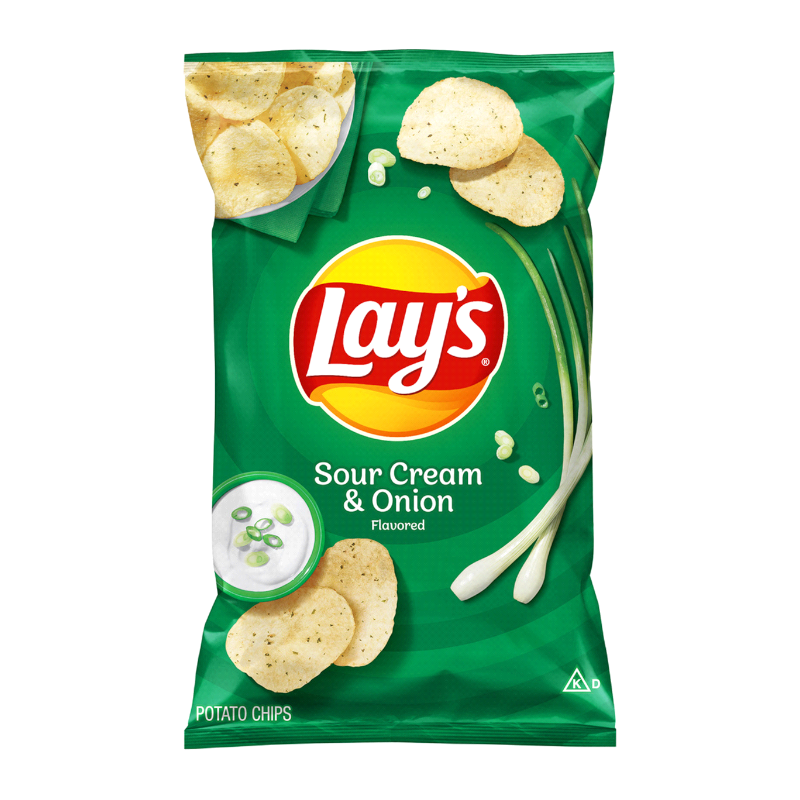 Lay’s Sour Cream & Onion Potato Crisps - 184g