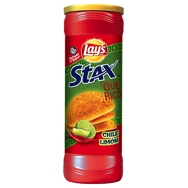 Lay's Stax Que Rico Chile Limón Flavored Potato Crisps - 5.5oz (156g)