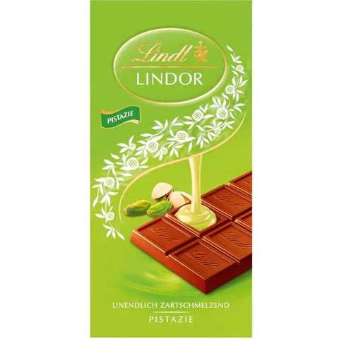 Lindt Lindor - Pistachio Milk Chocolate - 100g Bar