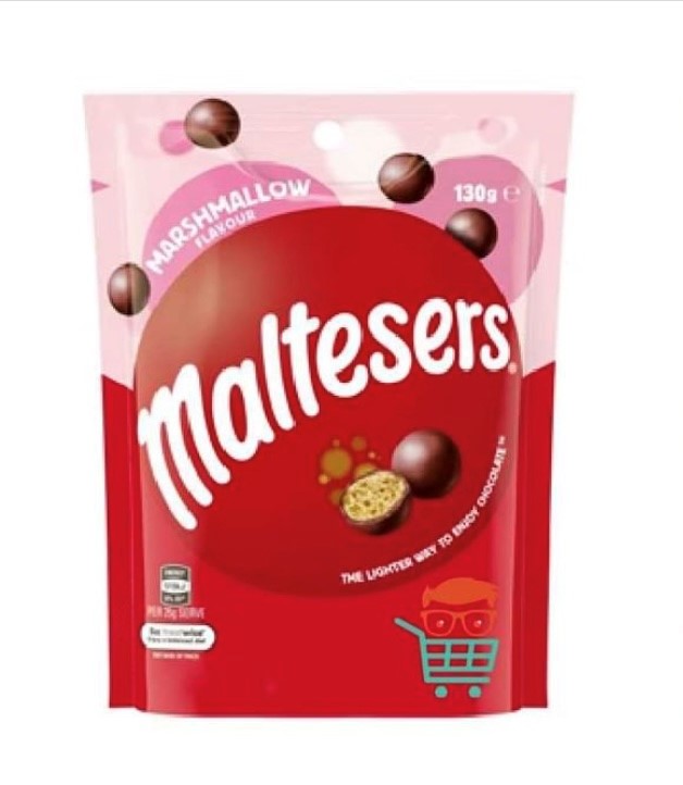 Maltesers Marshmallow Flavour Chocolate (130g) - Best before 12th July 2022