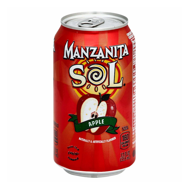 Manzanita Sol Apple Soda - 12oz (355ml) - Best before 9th September 2022