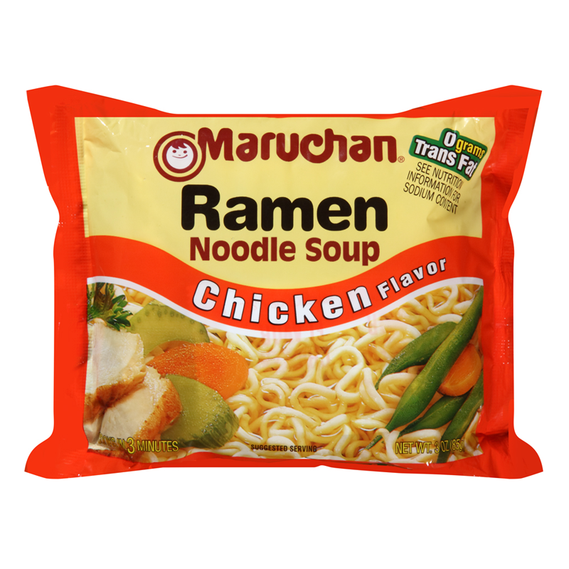 Nissin Top Ramen - Chicken Flavor Ramen Noodles Packet - 3oz (85g)