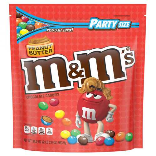 M&M's Peanut Butter HUGE Party Size SUB 34oz (963.9g)